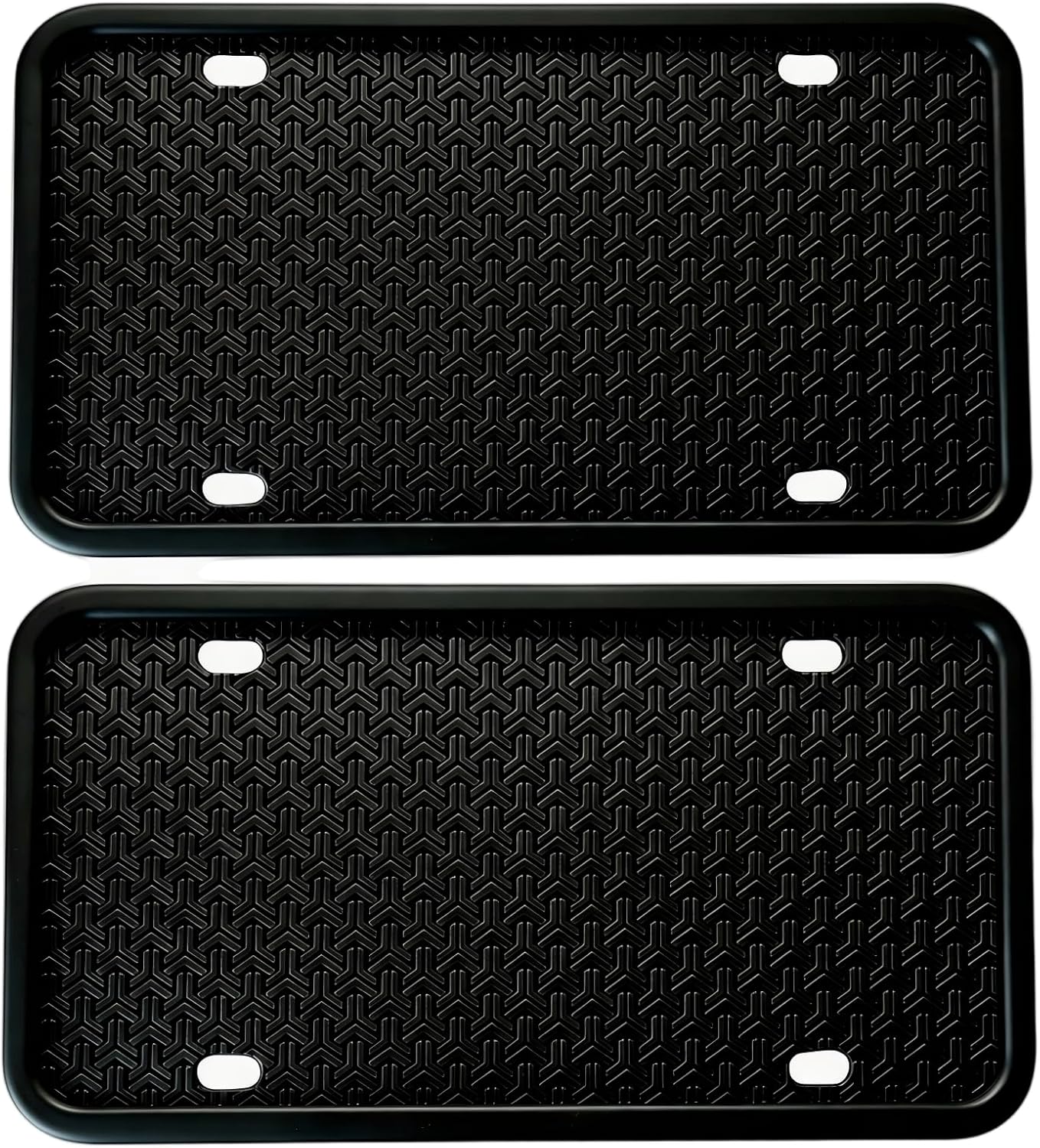 B0GYQ568YM 2 pack silicone license plate frame